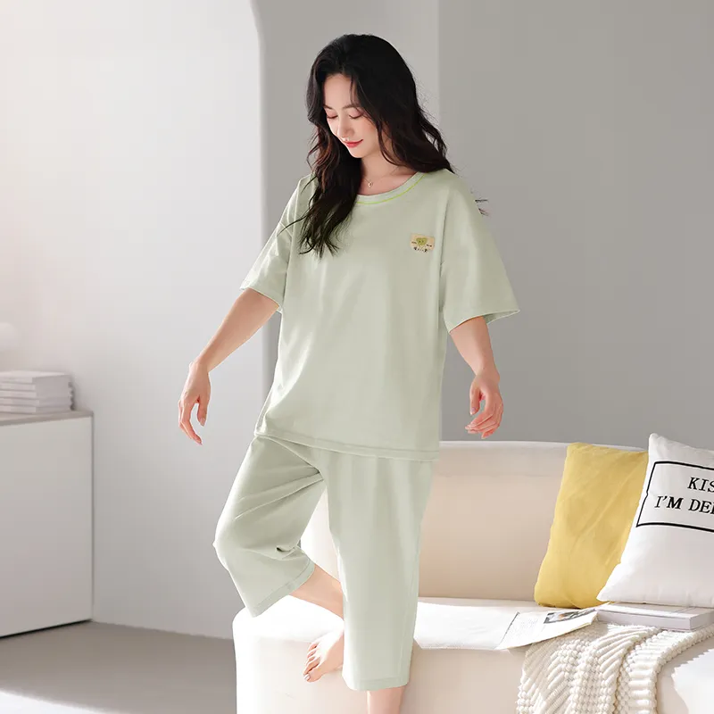 GOSO Pajama Set Women's Green Jade Color-4