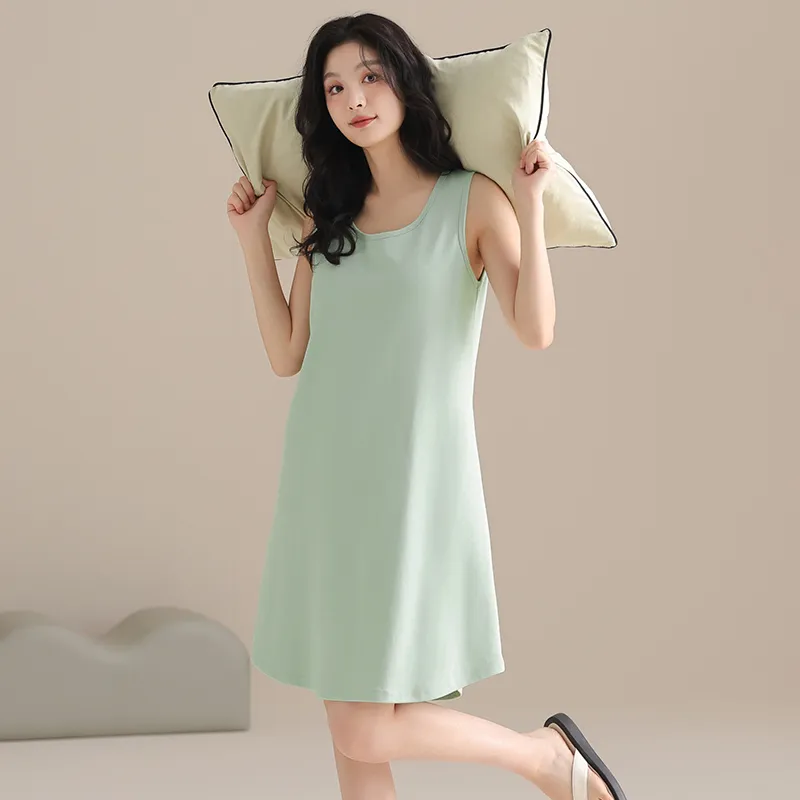 GOSO Nightgown Women's Blue Green-3