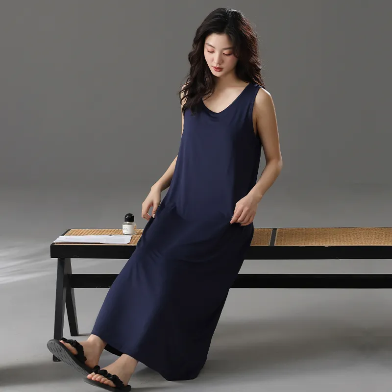GOSO Nightgown Women's Navy Blue-1