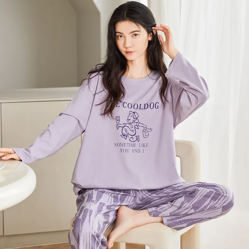 GOSO Pajama Set Women's Light Lavender-1