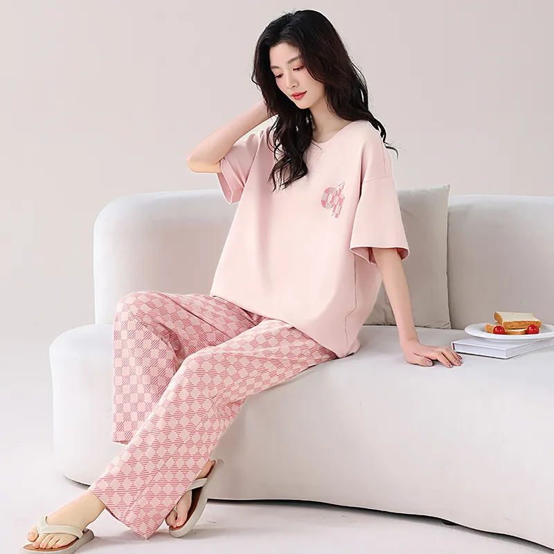 GOSO Pajama Set Women's Light Pink-3