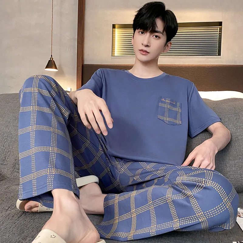 GOSO Pajama Set Men's Royal Blue-2