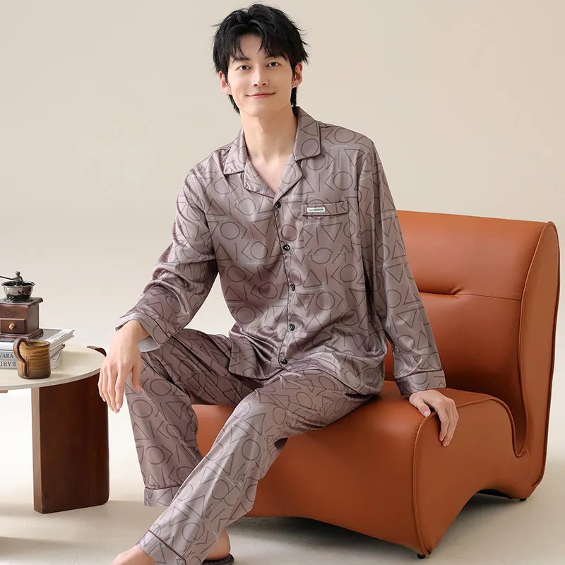GOSO Pajama Set Men's Rose Brown-3