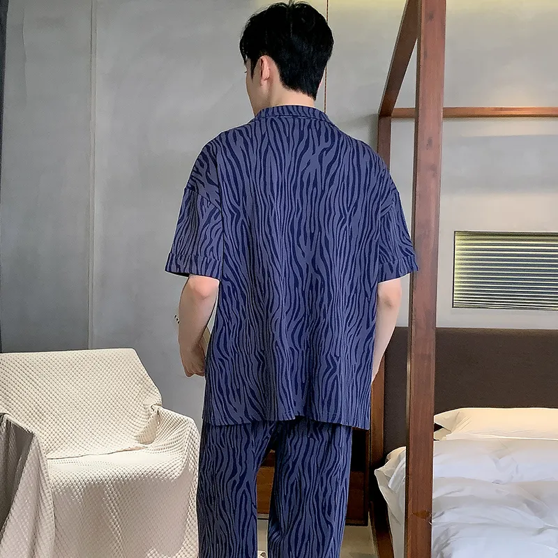 GOSO Pajama Set Men's Royal Blue-3