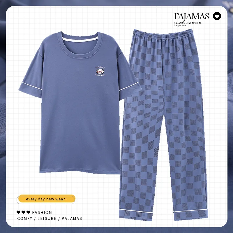 GOSO Pajama Set Men's Royal Blue-6