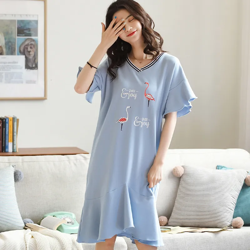 GOSO Nightgown Women's Sky Blue-1