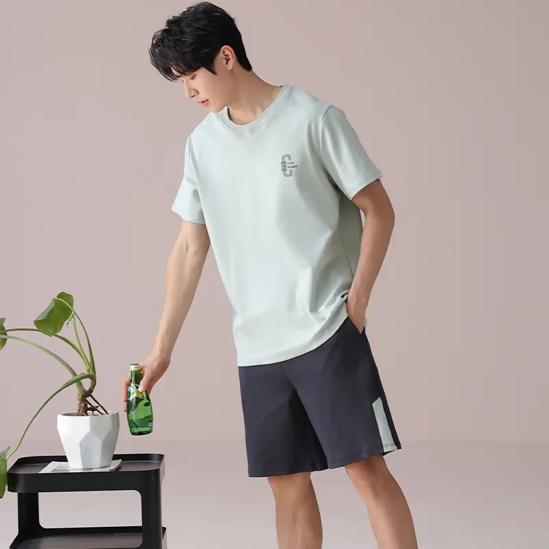 GOSO Pajama Set Men's Turquoise-5