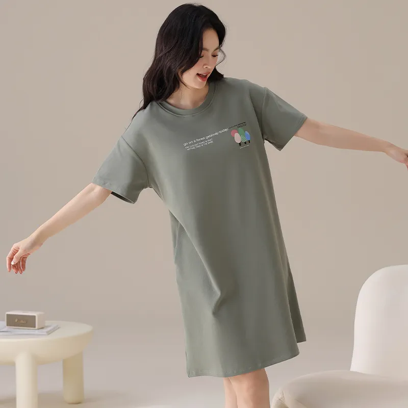 GOSO Nightgown Women's Army Green-5