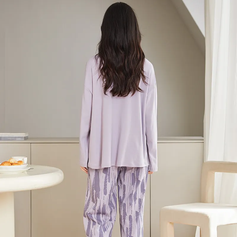 GOSO Pajama Set Women's Light Lavender-7