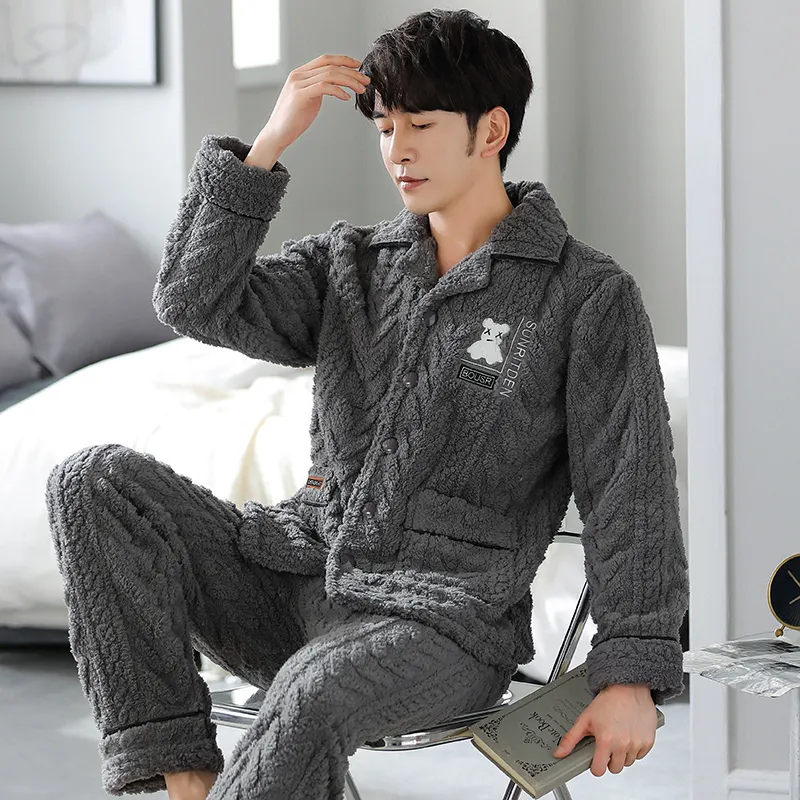 GOSO Pajama Set Men's Dark Gray-2