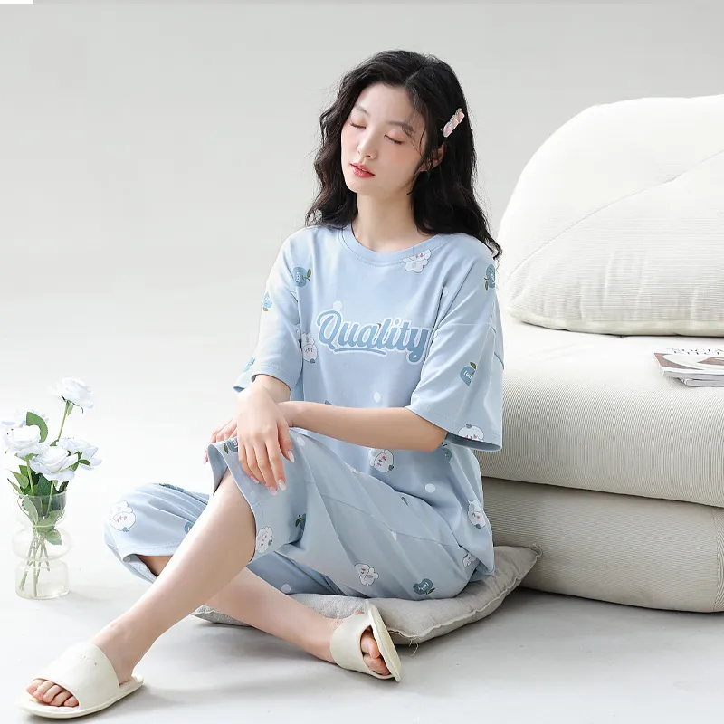 GOSO Pajama Set Women's Sky Blue-1