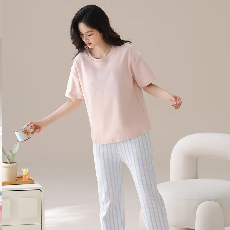 GOSO Pajama Set Women's Light Pink-4