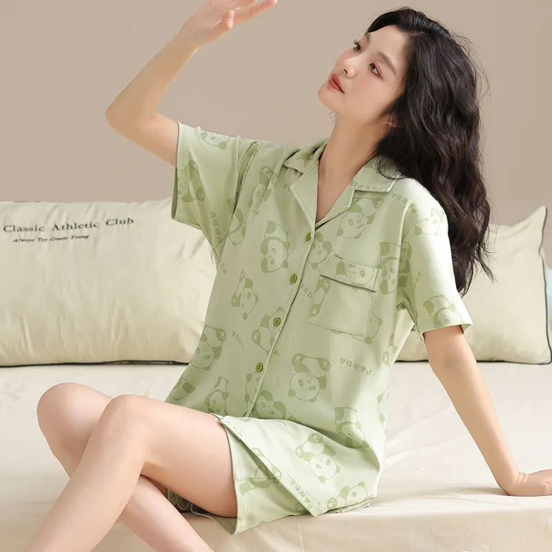 GOSO Pajama Set Women's Grass Green-5