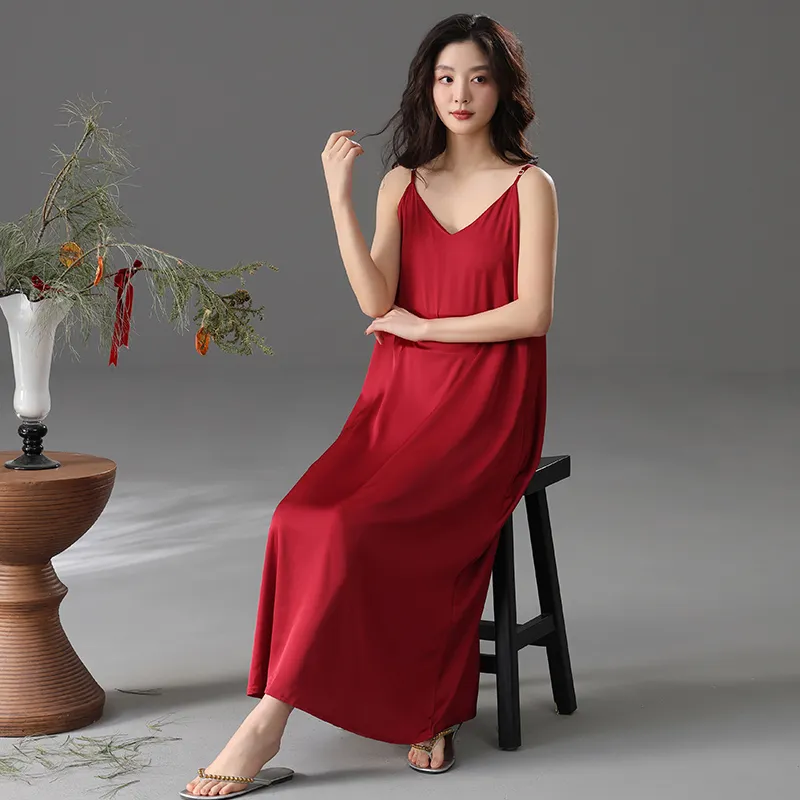 GOSO Nightgown Women's Brick Red-4