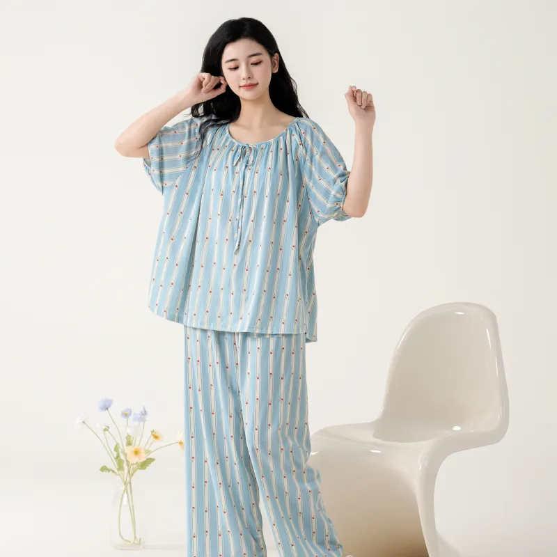 GOSO Pajama Set Women's Sky Blue-3