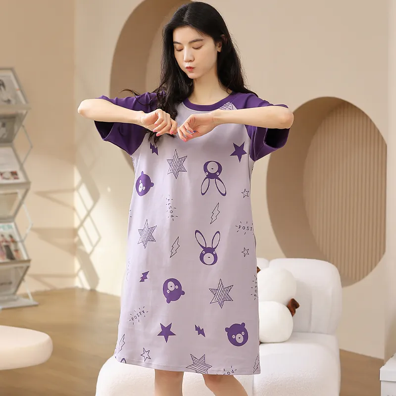 GOSO Nightgown Women's Dark Violet-5