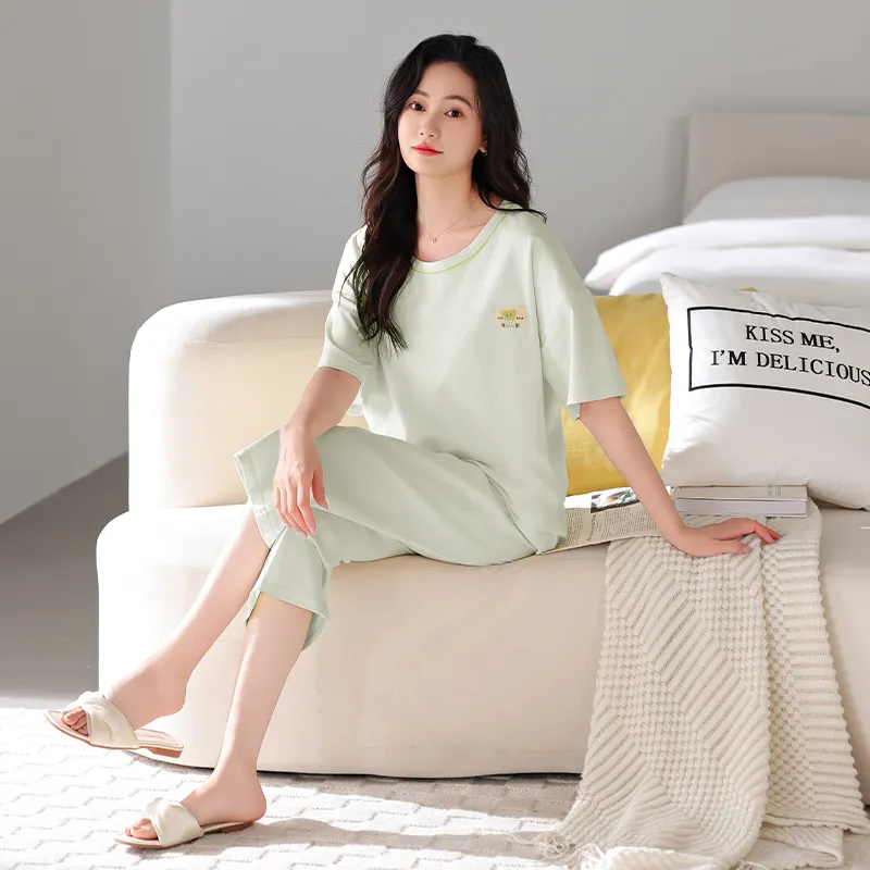 GOSO Pajama Set Women's Green Jade Color-3