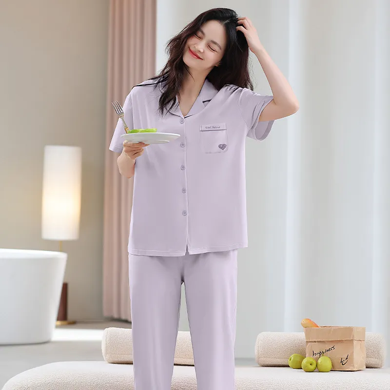 GOSO Pajama Set Women's Light Lavender-2