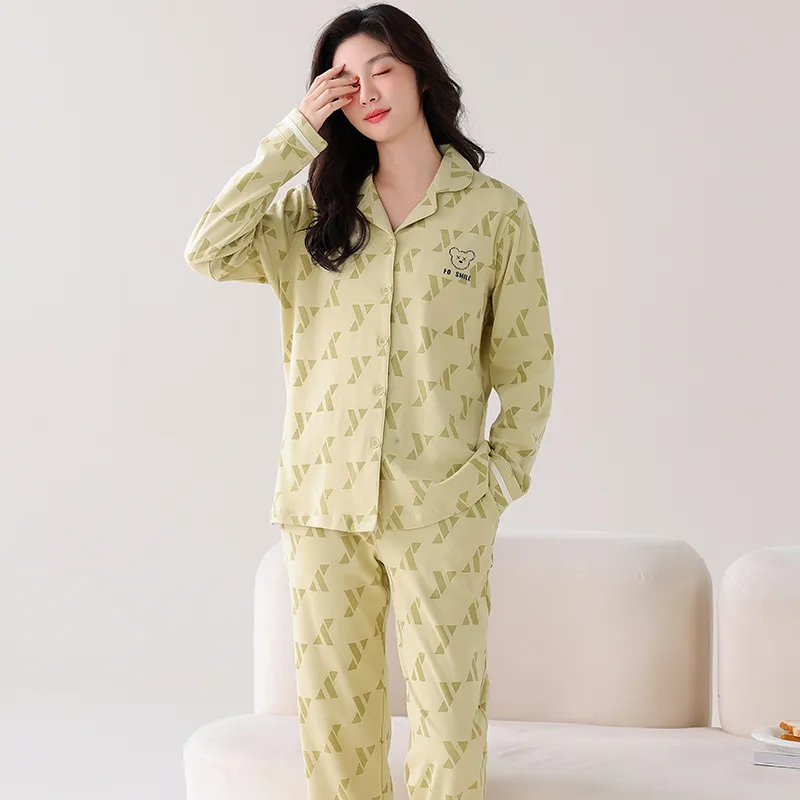 GOSO Pajama Set Women's Light Matcha-7