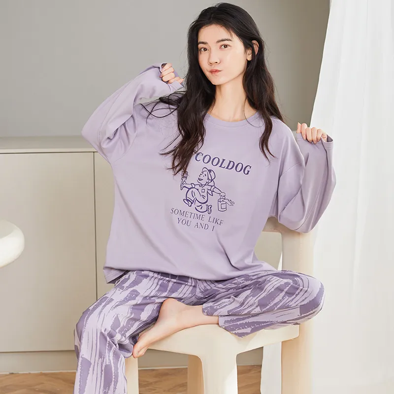 GOSO Pajama Set Women's Light Lavender-2