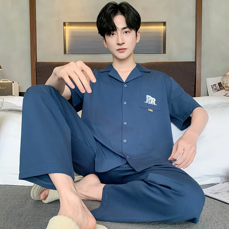 GOSO Pajama Set Men's Royal Blue-1