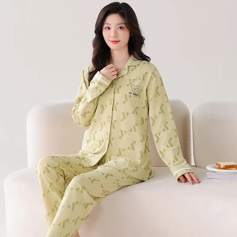 GOSO Pajama Set Women's Light Matcha-1