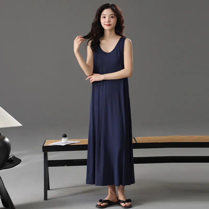GOSO Nightgown Women's Navy Blue-6