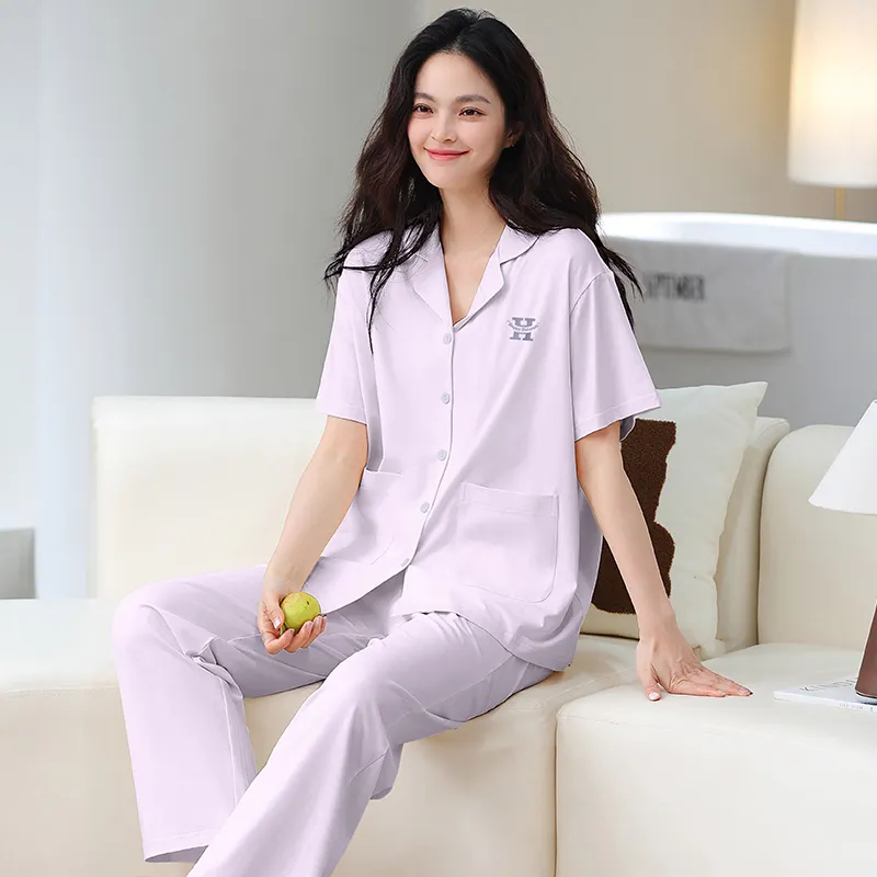 GOSO Pajama Set Women's Light Lavender-4