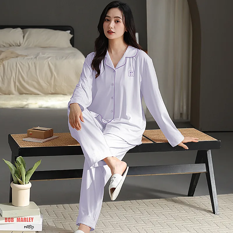 GOSO Pajama Set Women's Light Lavender-4