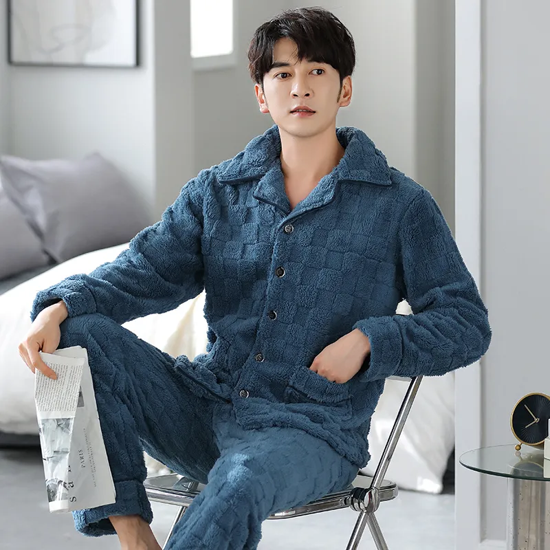 GOSO Pajama Set Men's Royal Blue-1