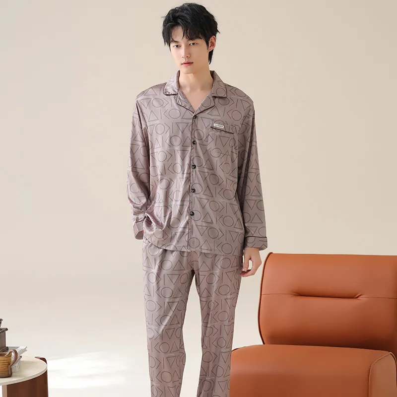 GOSO Pajama Set Men's Rose Brown-6