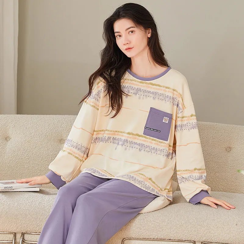 GOSO Pajama Set Women's Light Purple-3