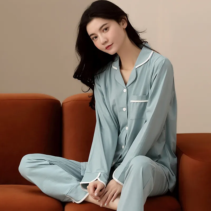 GOSO Pajama Set Women's Uniform Blue-1