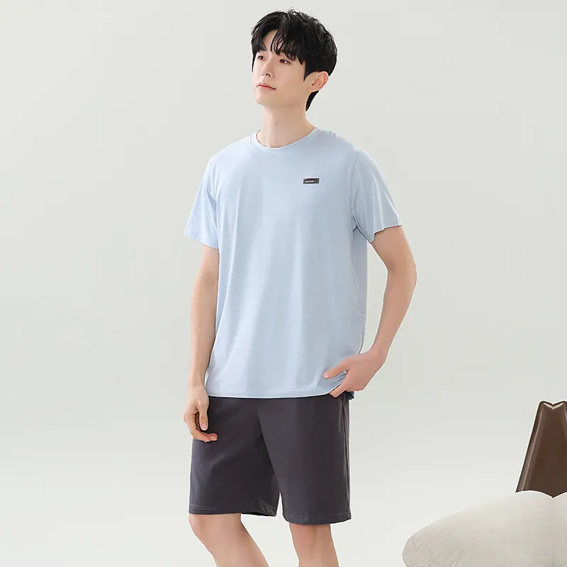 GOSO Pajama Set Men's Light Blue-1