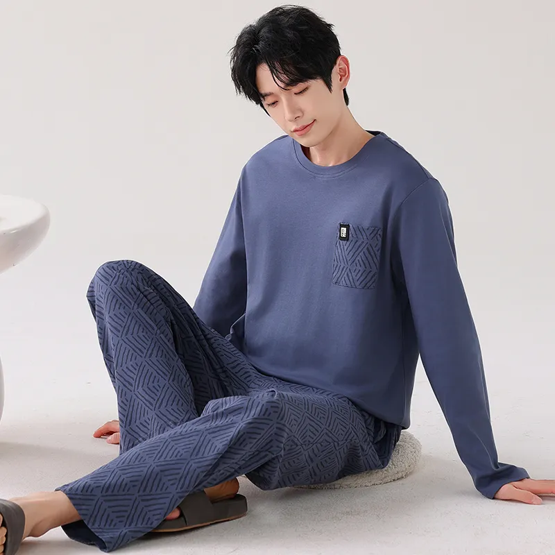 GOSO Pajama Set Men's Royal Blue-6