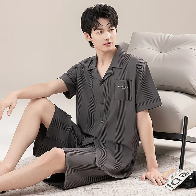 GOSO Pajama Set Men's Dark Gray-3