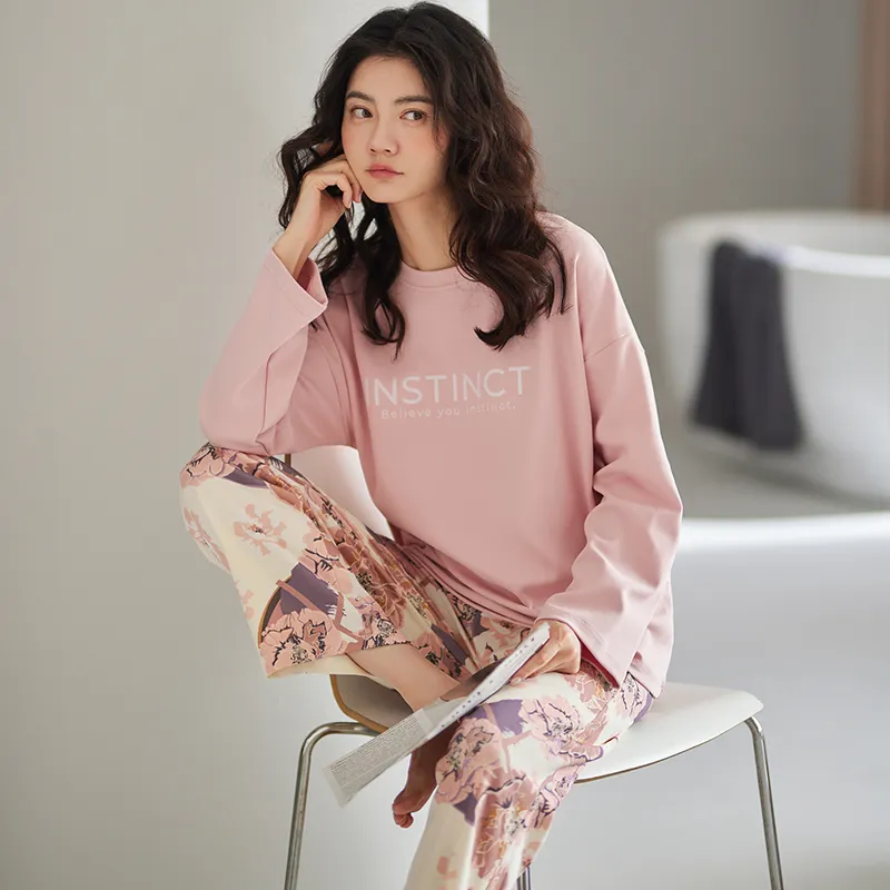 GOSO Pajama Set Women's Lotus Color-4