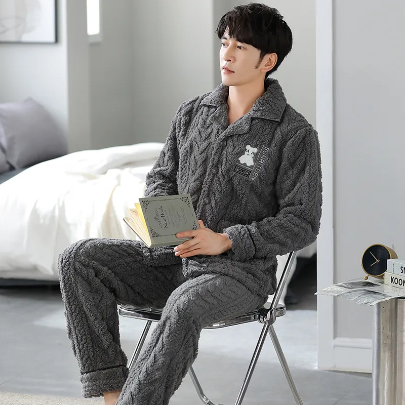 GOSO Pajama Set Men's Dark Gray-1