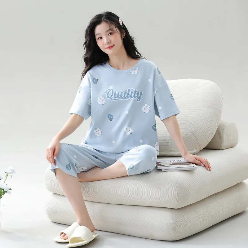 GOSO Pajama Set Women's Sky Blue-4