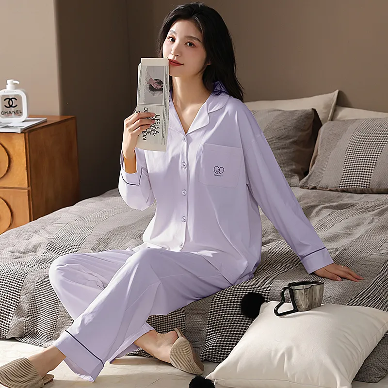 GOSO Pajama Set Women's Light Lavender-4