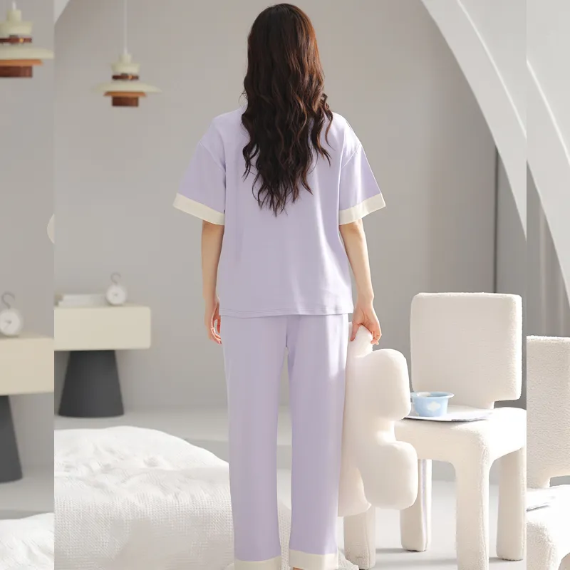 GOSO Pajama Set Women's Light Lavender-6