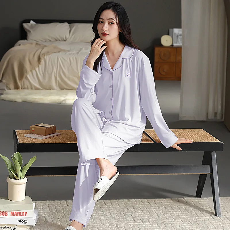 GOSO Pajama Set Women's Light Lavender-5