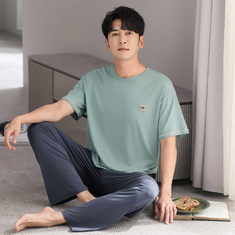 GOSO Pajama Set Men's Turquoise-2