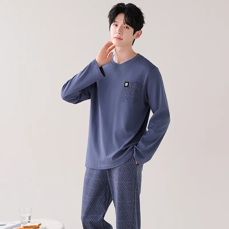 GOSO Pajama Set Men's Royal Blue-7