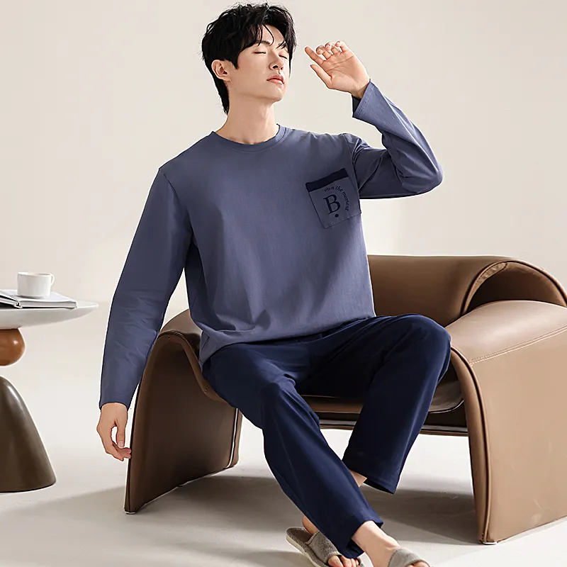 GOSO Pajama Set Men's Royal Blue-1