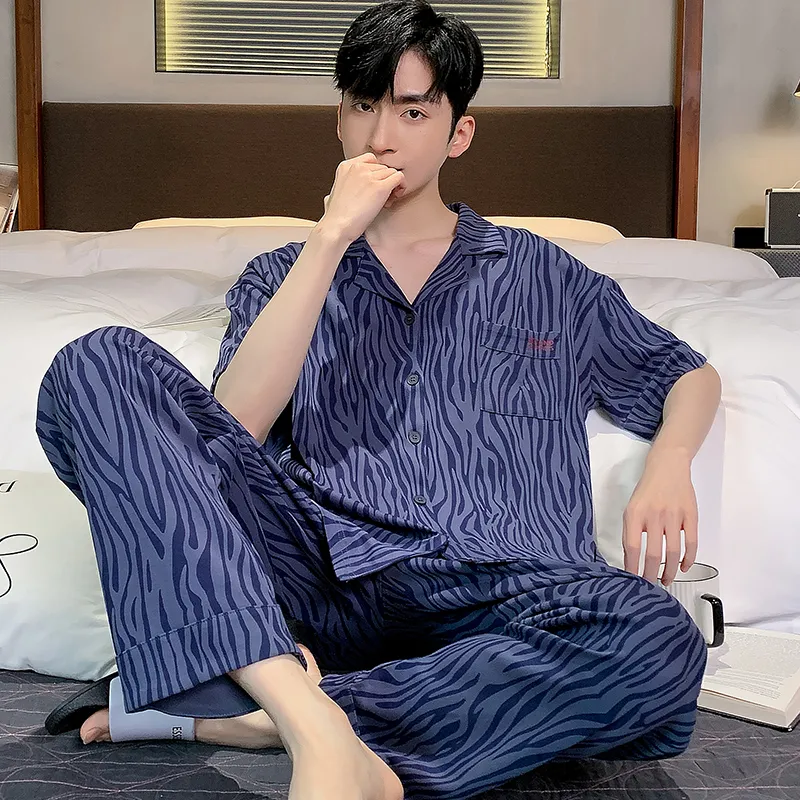 GOSO Pajama Set Men's Royal Blue-6