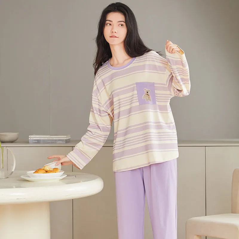 GOSO Pajama Set Women's Light Purple-6