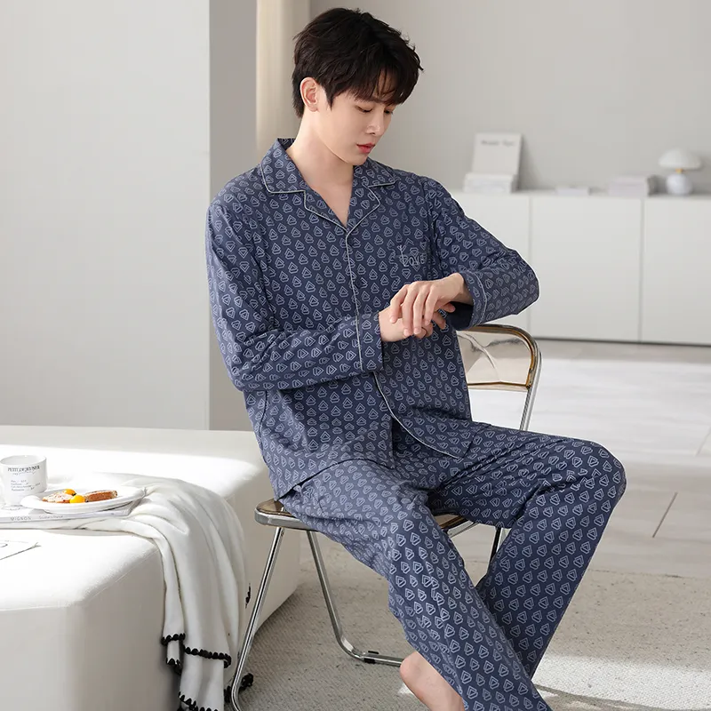GOSO Pajama Set Men's Royal Blue-1