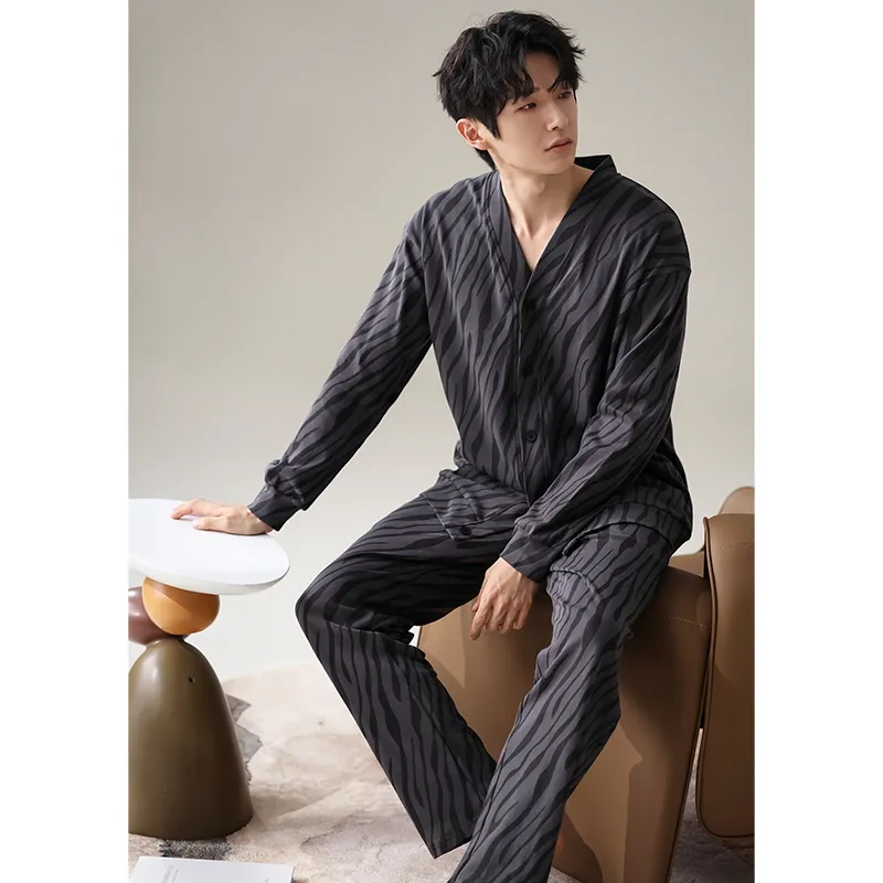 GOSO Pajama Set Men's Dark Gray-7