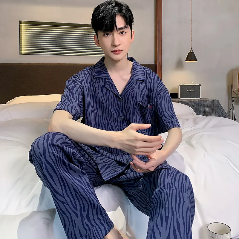GOSO Pajama Set Men's Royal Blue-5